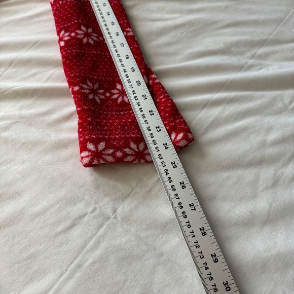 La Senza Women's Holiday Fleece Short Robe Red Size L/XL‎ *Missing belt tie - Picture 11 of 15